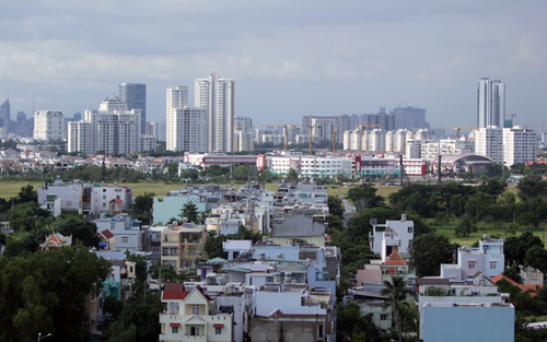 Một phần khu đô thị Nam Sài Gòn. Ảnh: Duy Trần.